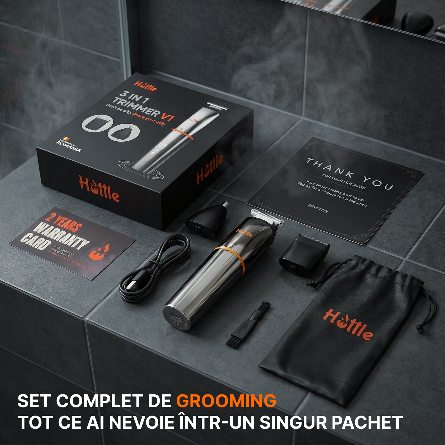 Trimmer V1 — Aparat de tuns 3-în-1 profesional pentru bărbați