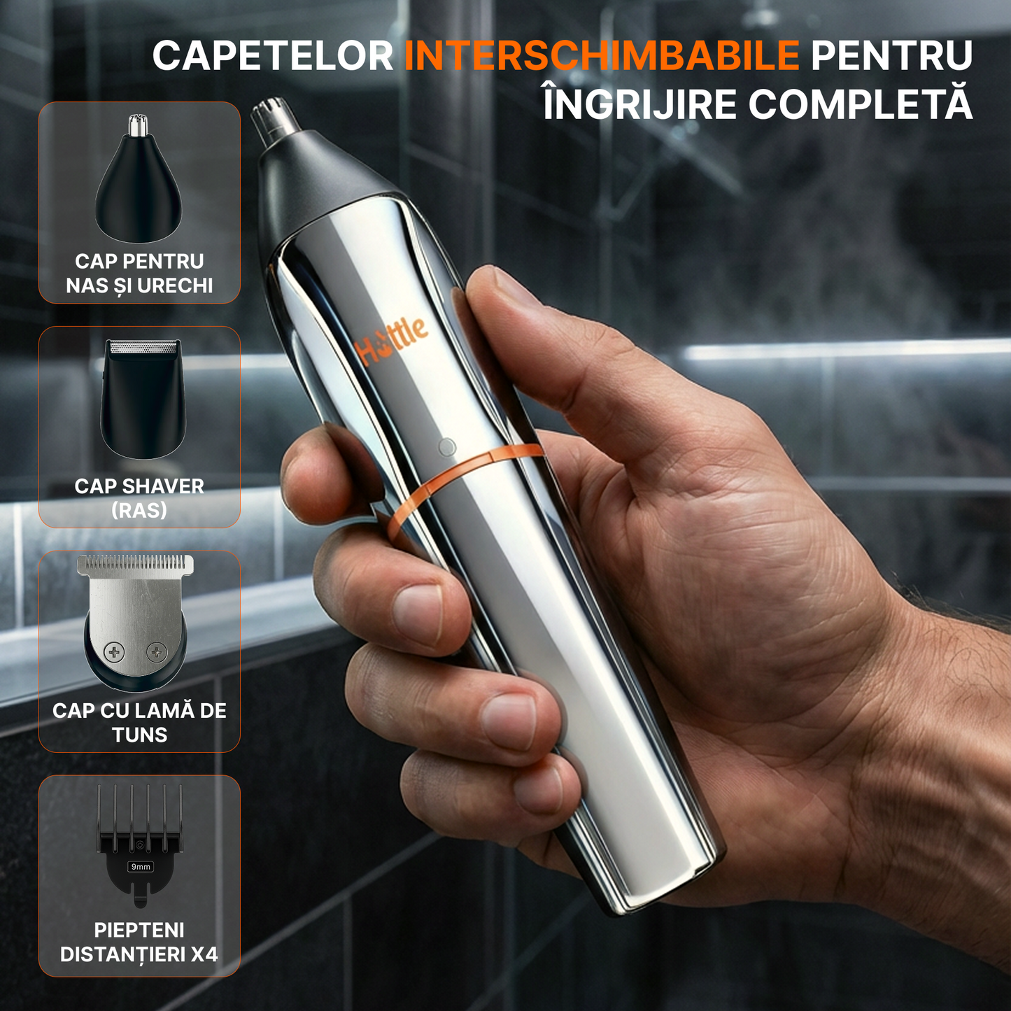 Trimmer V1 — Aparat de tuns 3-în-1 profesional pentru bărbați