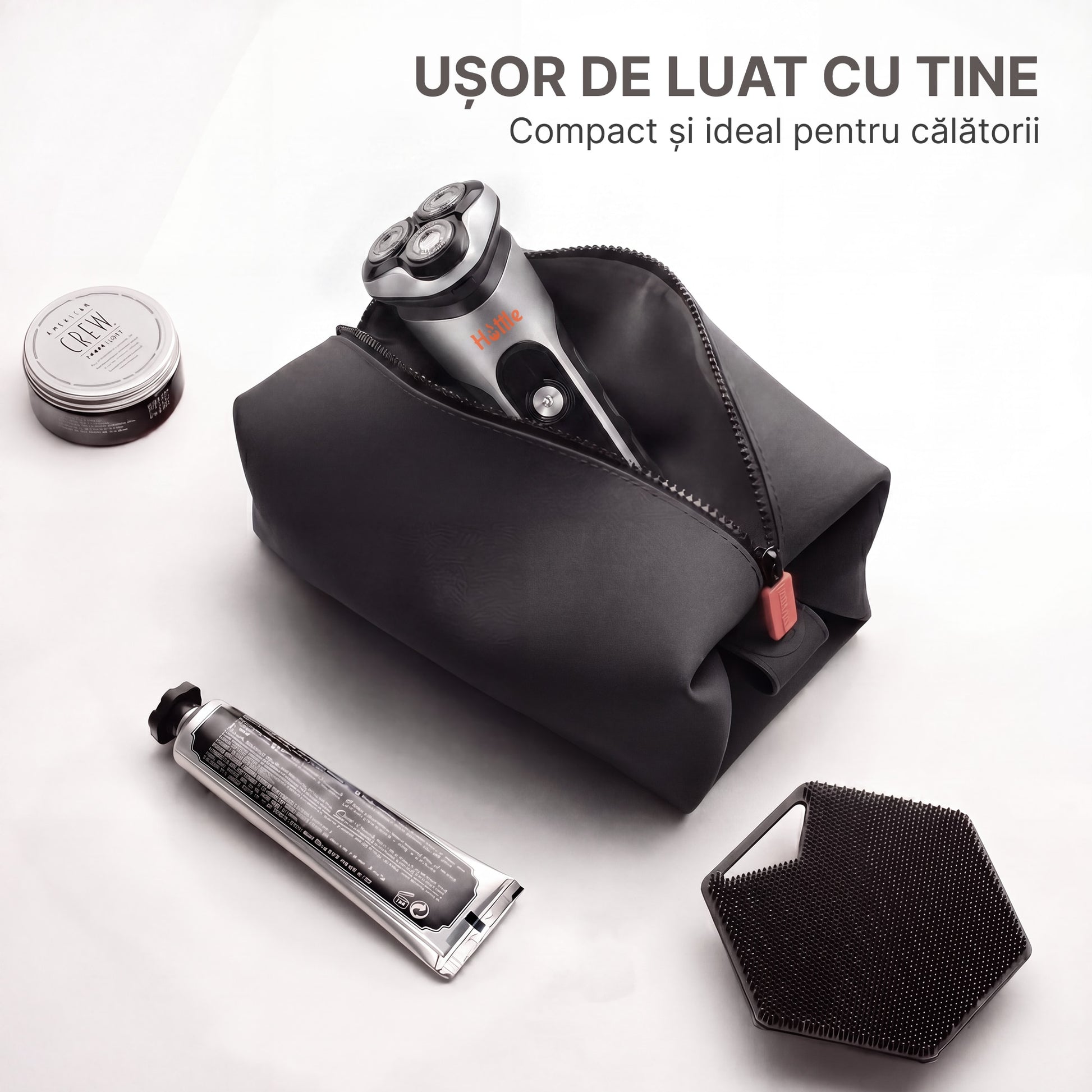 HOTTLE Shaver Capete 3D — Argintiu