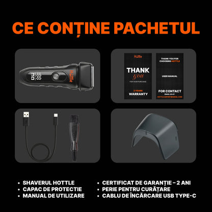 HOTTLE Shaver 9000 RPM — Negru