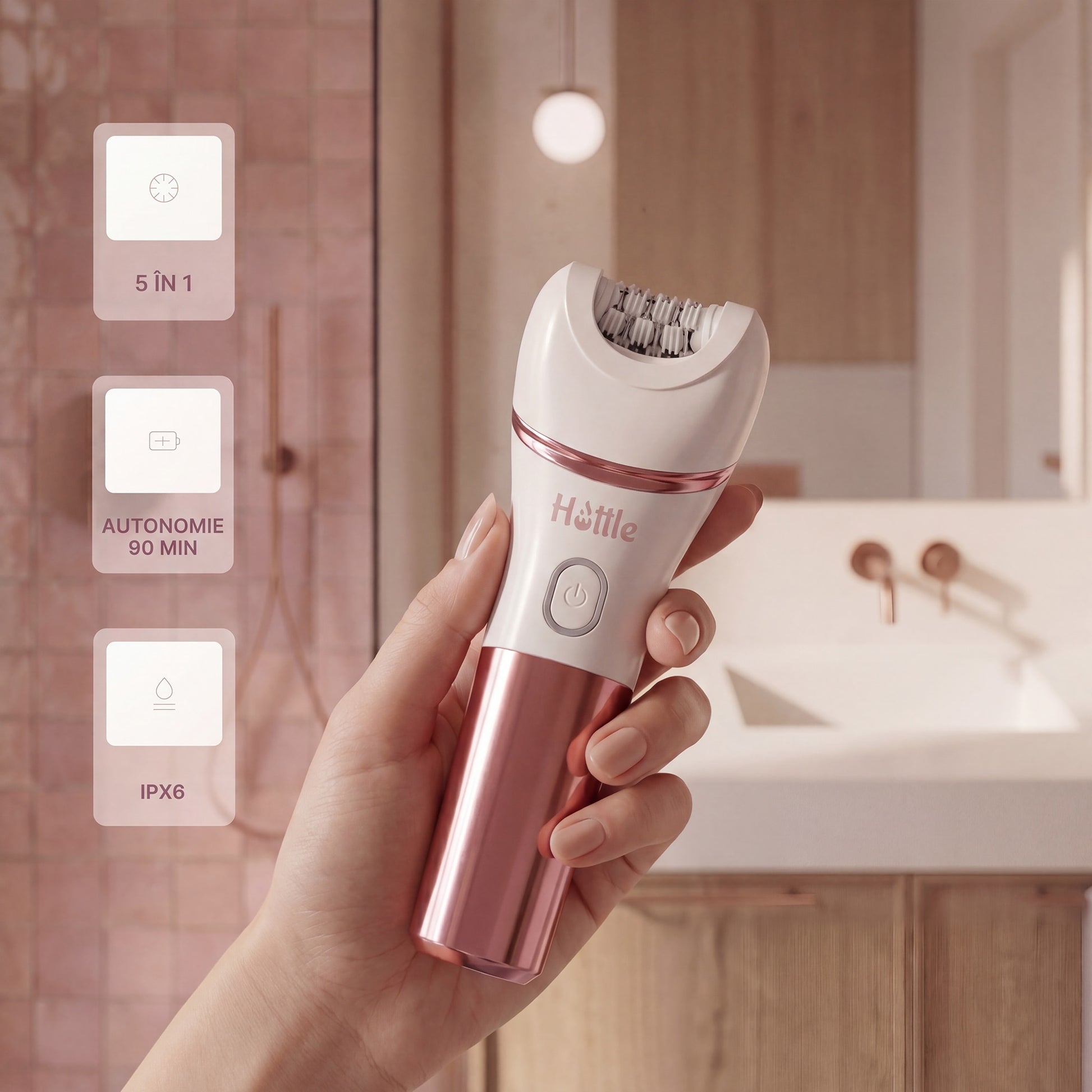 HOTTLE Epilator 4-în-1 Umed & Uscat