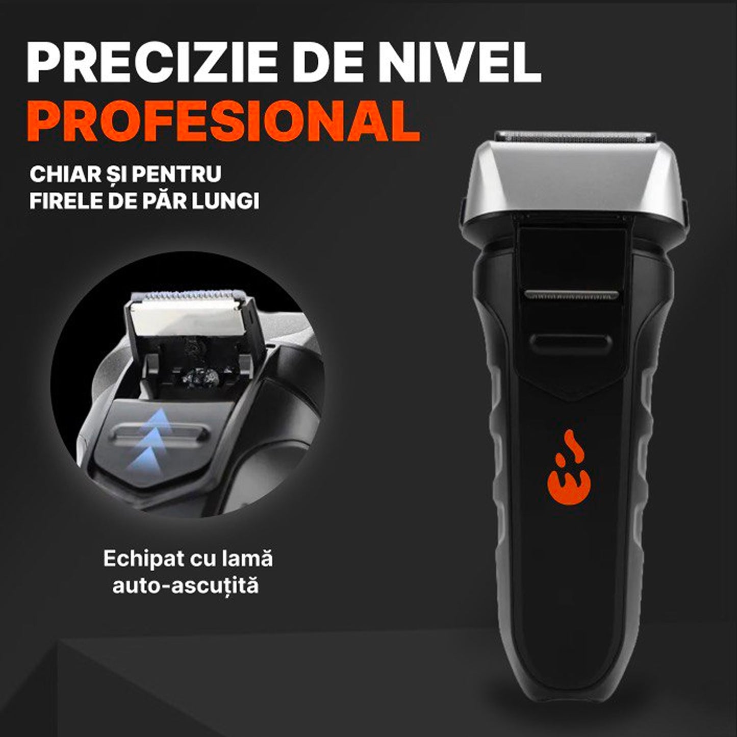 HOTTLE Shaver 9000 RPM — Argintiu