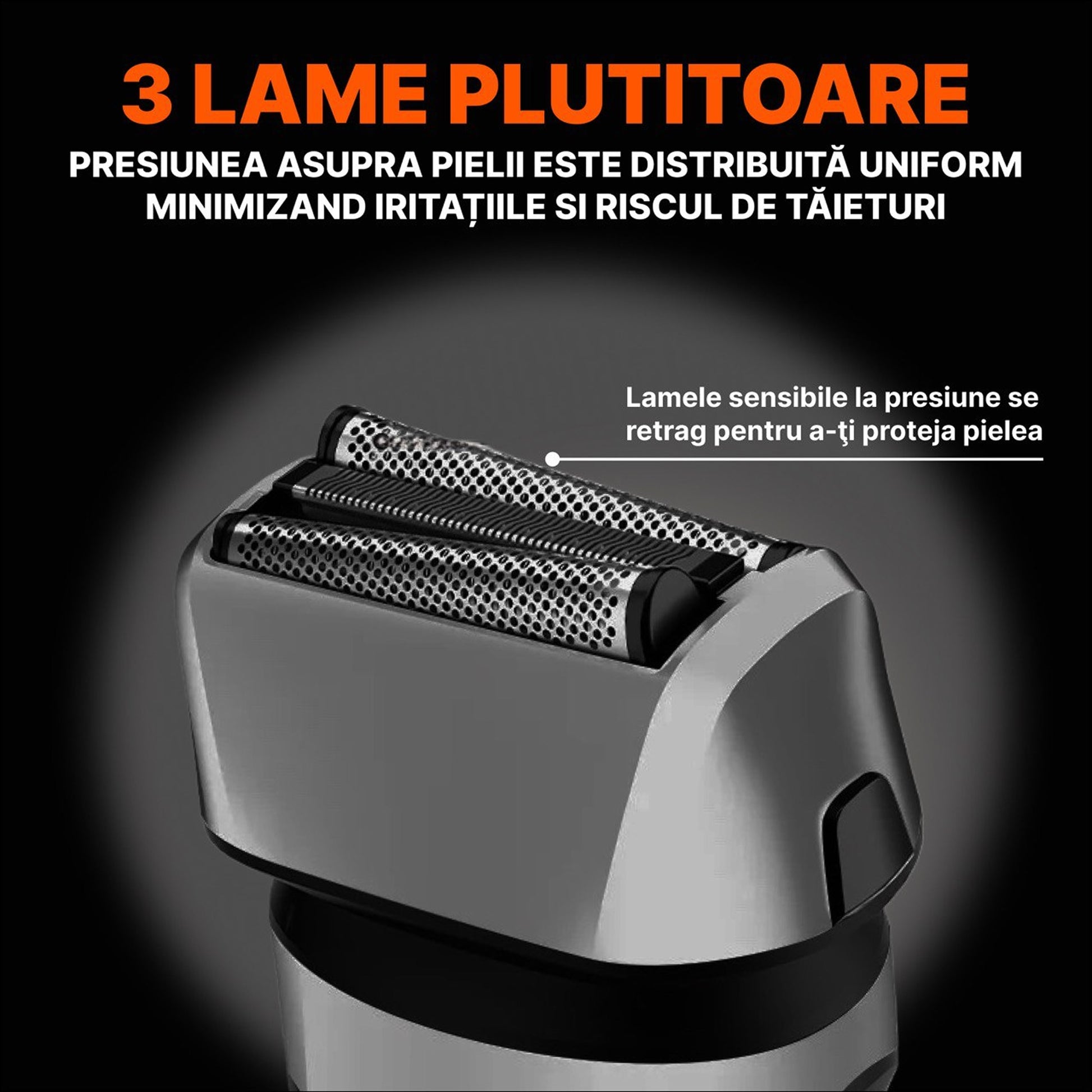 HOTTLE Shaver 9000 RPM — Argintiu