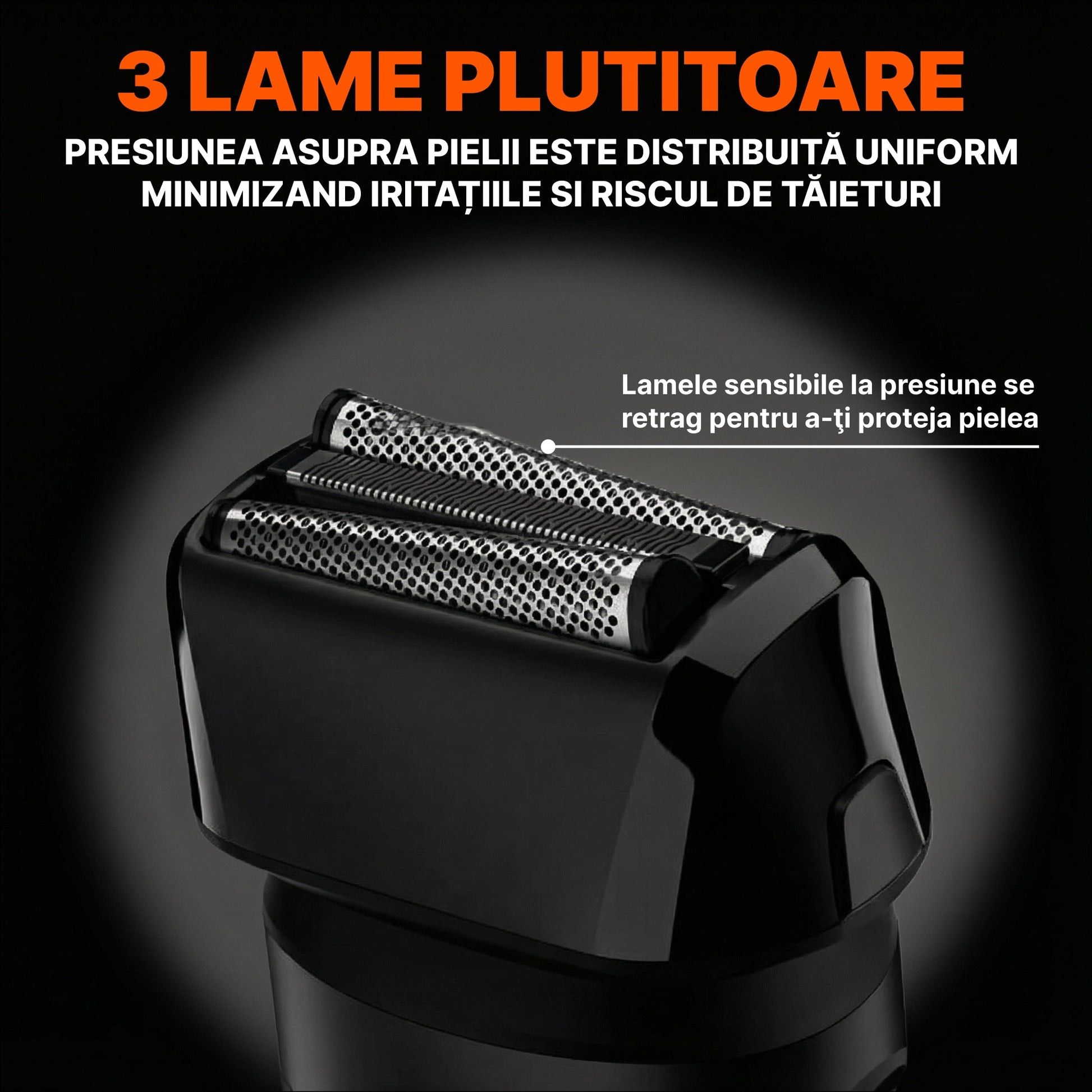 HOTTLE Shaver 9000 RPM — Negru