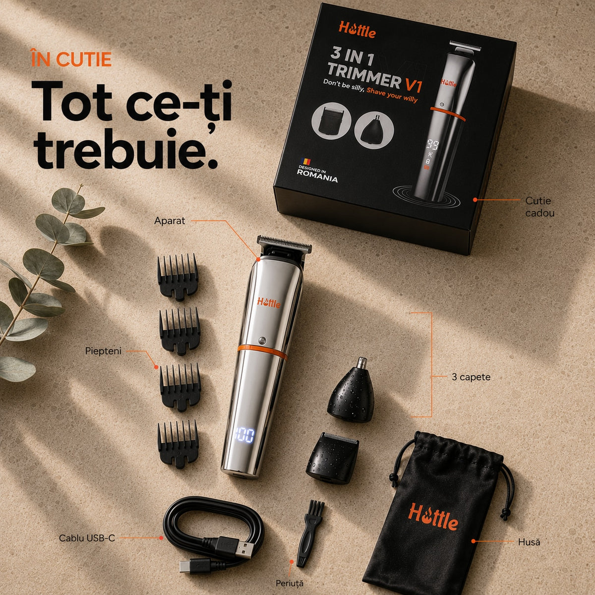 Tot ce vine în cutia Trimmer V1