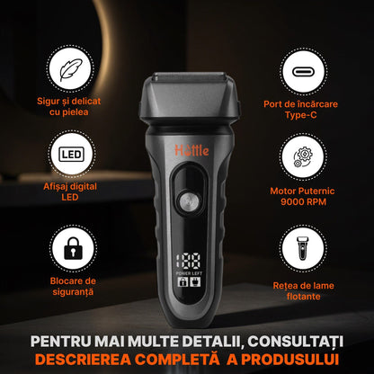 HOTTLE Shaver 9000 RPM — Argintiu